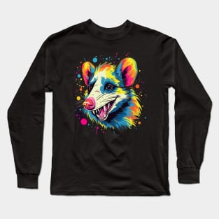 Opossum Smiling Long Sleeve T-Shirt